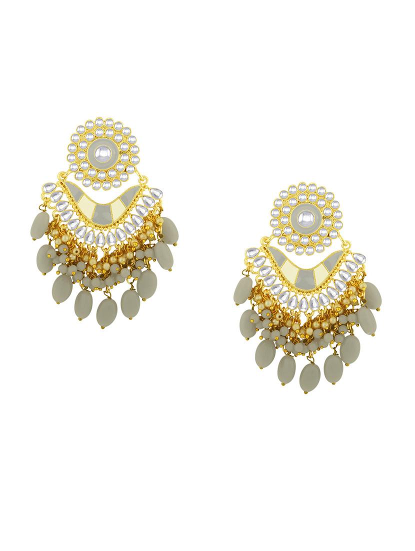 gold alloy chandellier earring - 19839930 - Zoom Image - 0