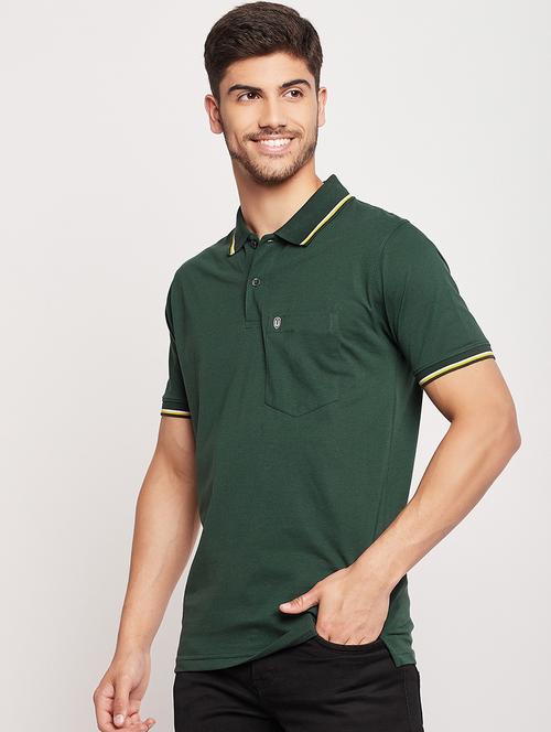 polo neck stripes polo t-shirt - 19840017 - Standard Image - 0