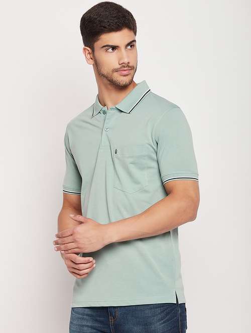 polo neck stripes polo t-shirt - 19840022 - Standard Image - 0