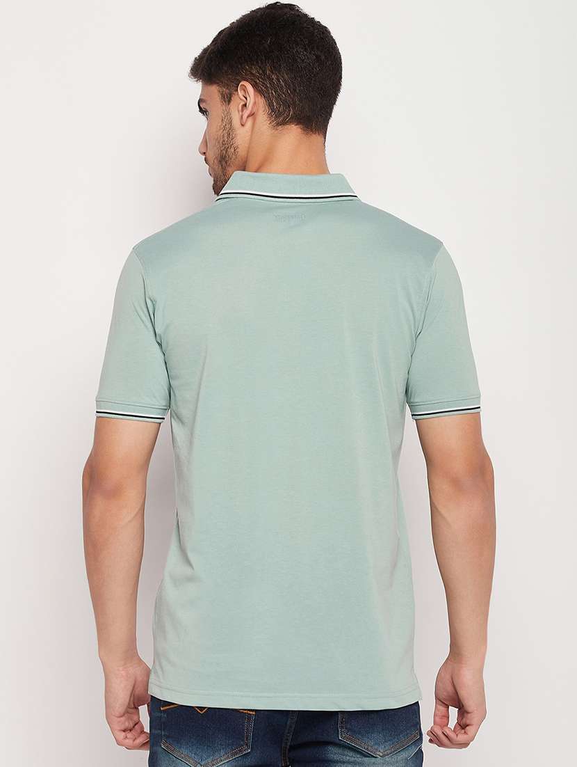 polo neck stripes polo t-shirt - 19840022 - Standard Image - 2