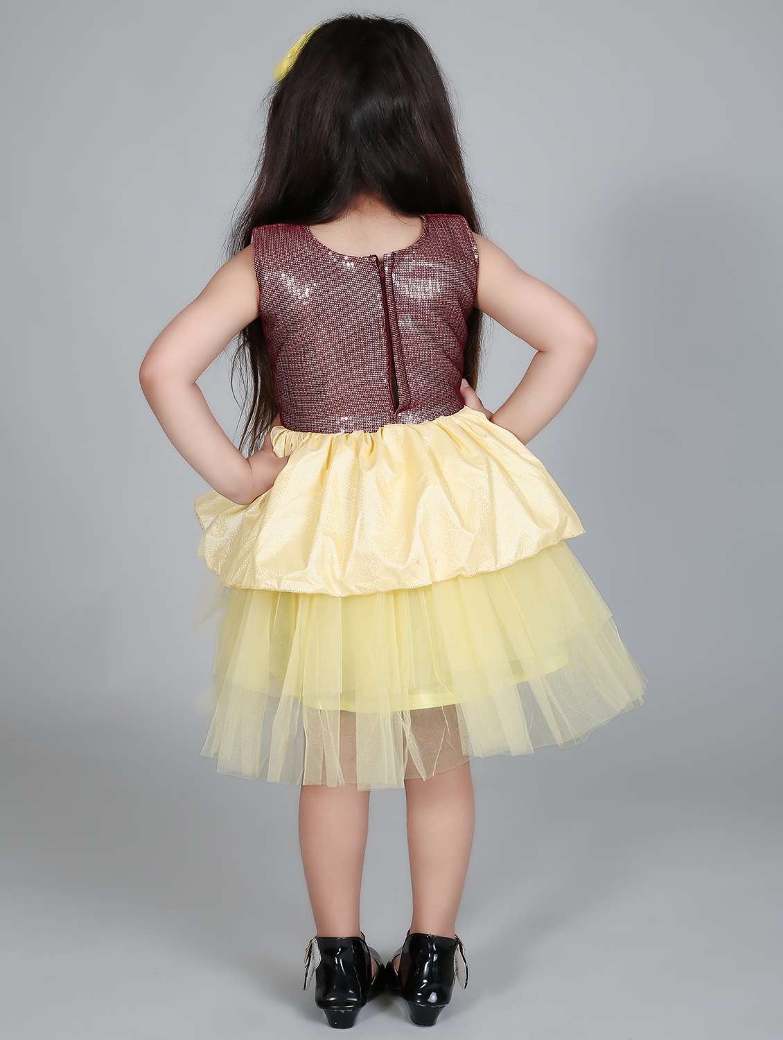 girls round neck sleeveless frock - 19840657 - Standard Image - 2