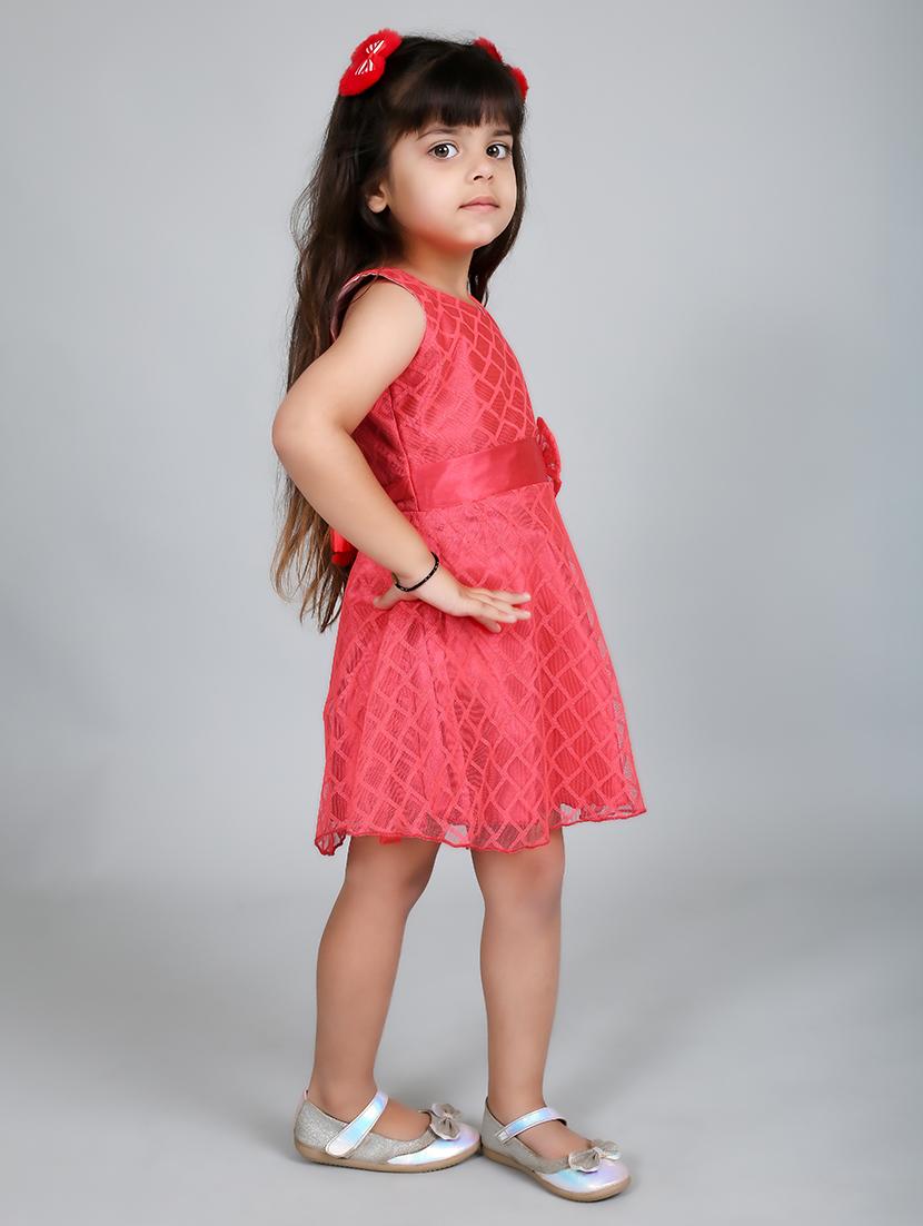 girls sweetheart neck sleeveless frock - 19840663 - Standard Image - 2