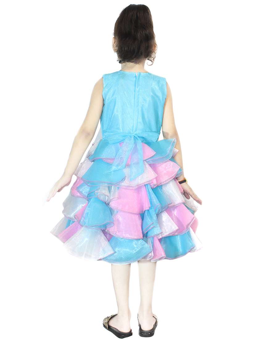 girls round neck sleeveless frock - 19840716 -  Standard Image - 2