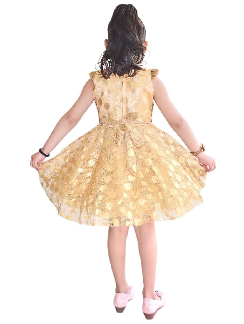 girls round neck sleeveless frock - 19840745 - Standard Image - 2