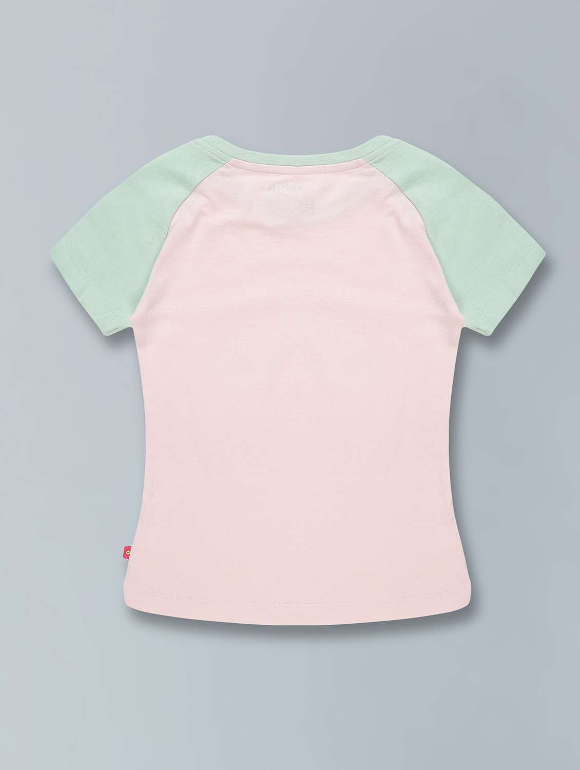 girls round neck typography printed shorts set - 19840814 -  Standard Image - 2