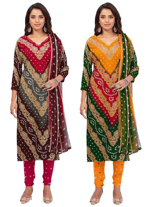 set of 2 unstitched suit set - 19842993 - Standard Image - 0