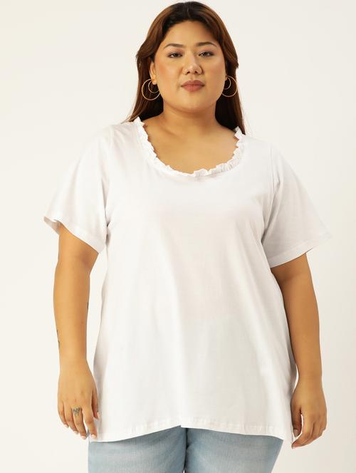 women's plain round neck t-shirt - 19847111 -  Standard Image - 0