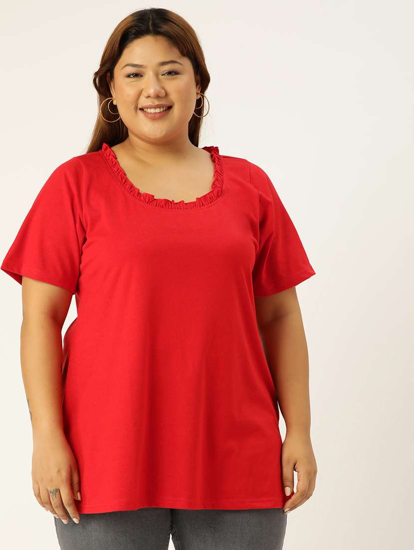 women's plain round neck t-shirt