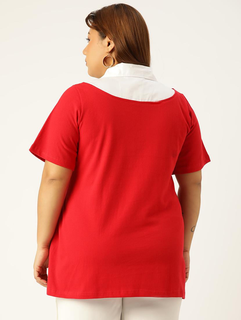 women's a line collared top - 19847123 - Standard Image - 2
