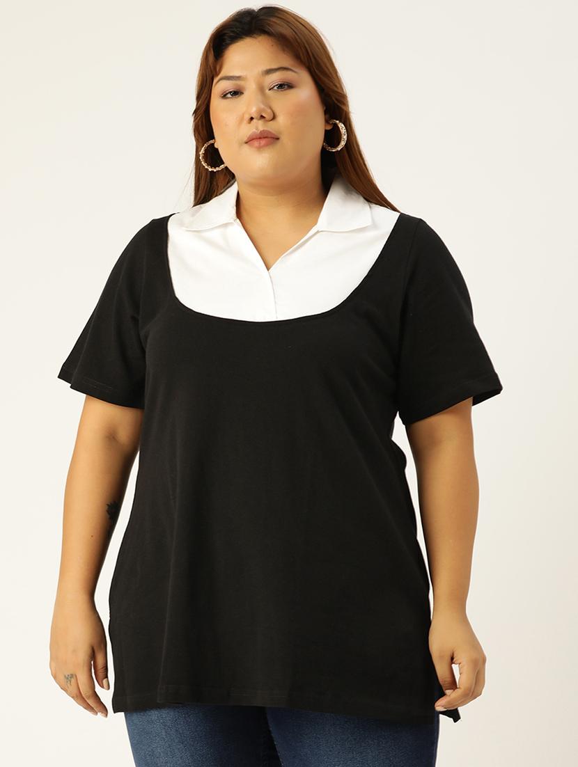 women's straight collared top - 19847127 - Zoom Image - 0