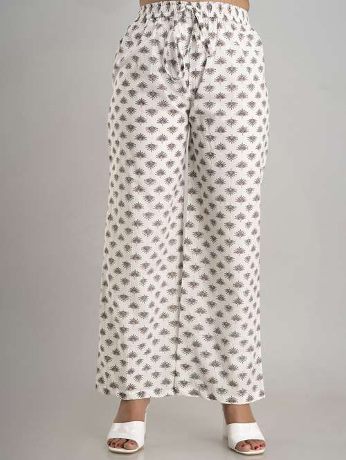 printed wide leg trouser - 19847154 -  Standard Image - 0