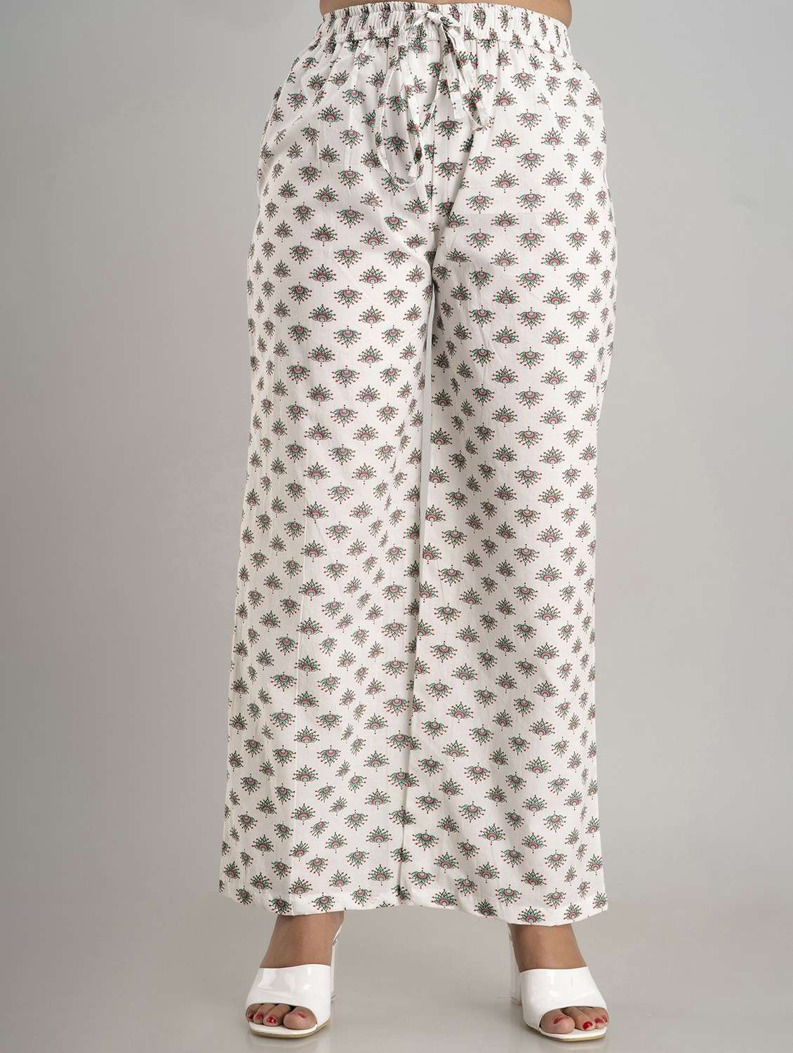 printed wide leg trouser - 19847154 -  Zoom Image - 0