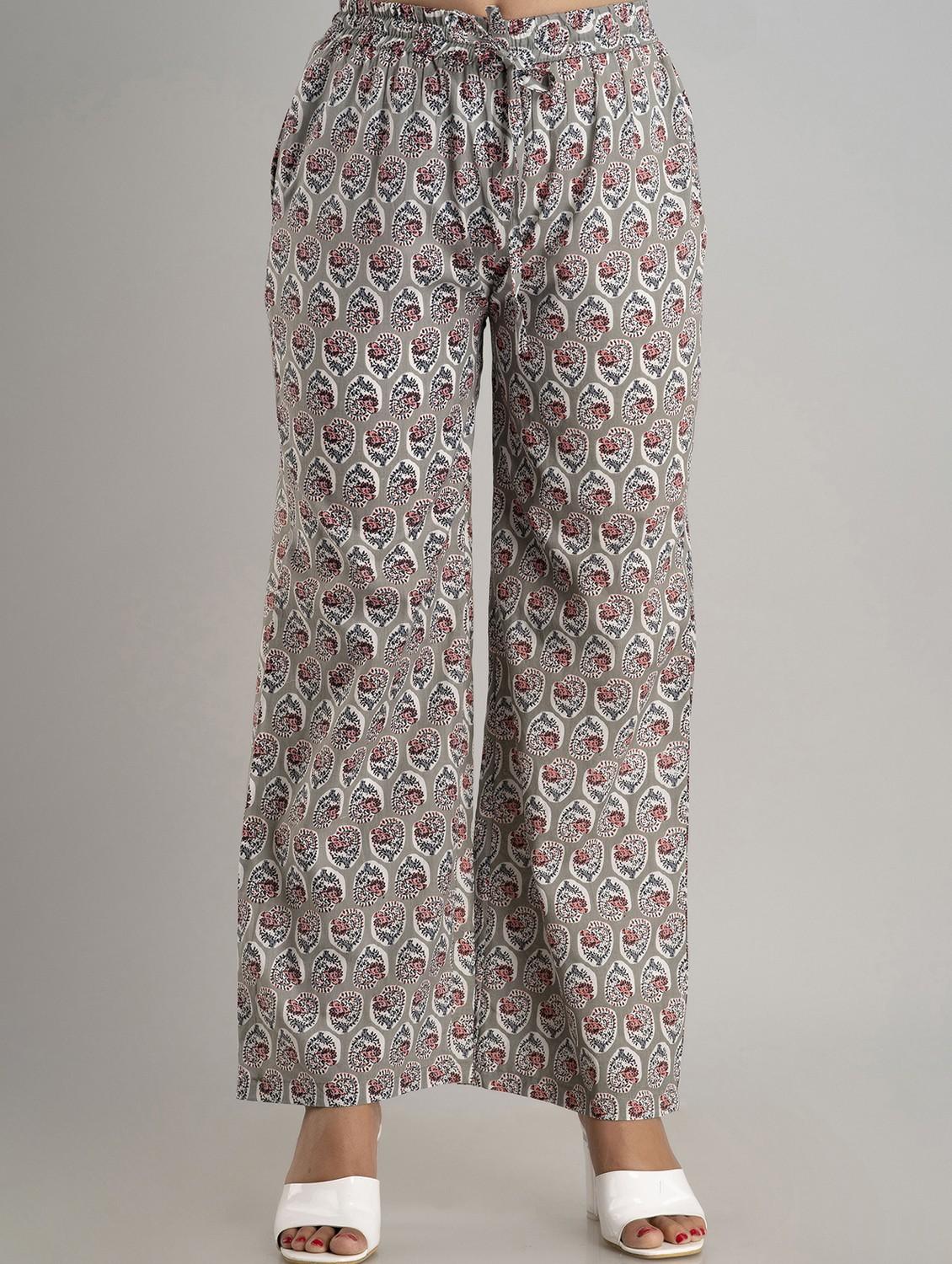 printed wide leg trouser - 19847161 -  Zoom Image - 0