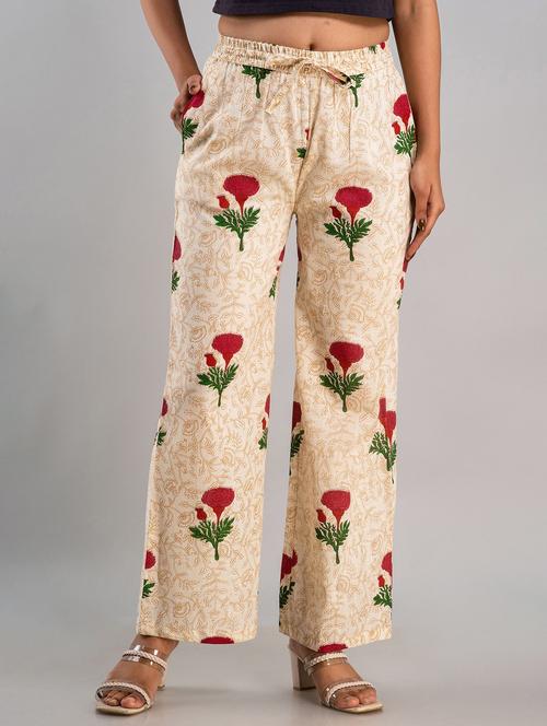 printed wide leg trouser - 19847169 - Standard Image - 0
