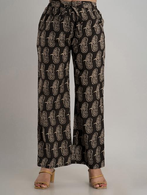 printed wide leg trouser - 19847183 -  Standard Image - 0