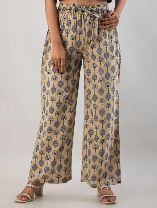 printed wide leg trouser - 19847188 - Standard Image - 0