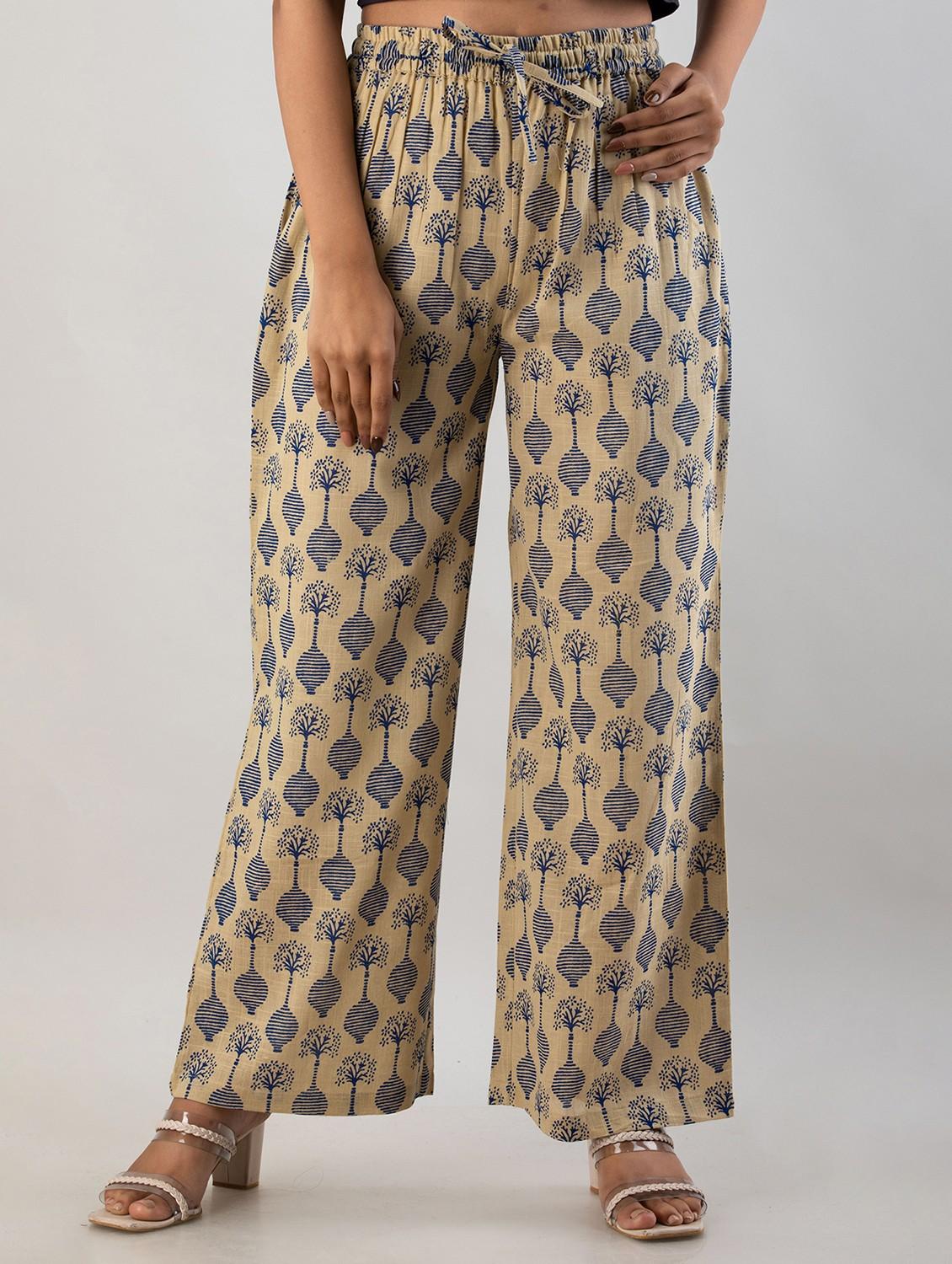 printed wide leg trouser - 19847188 - Zoom Image - 0