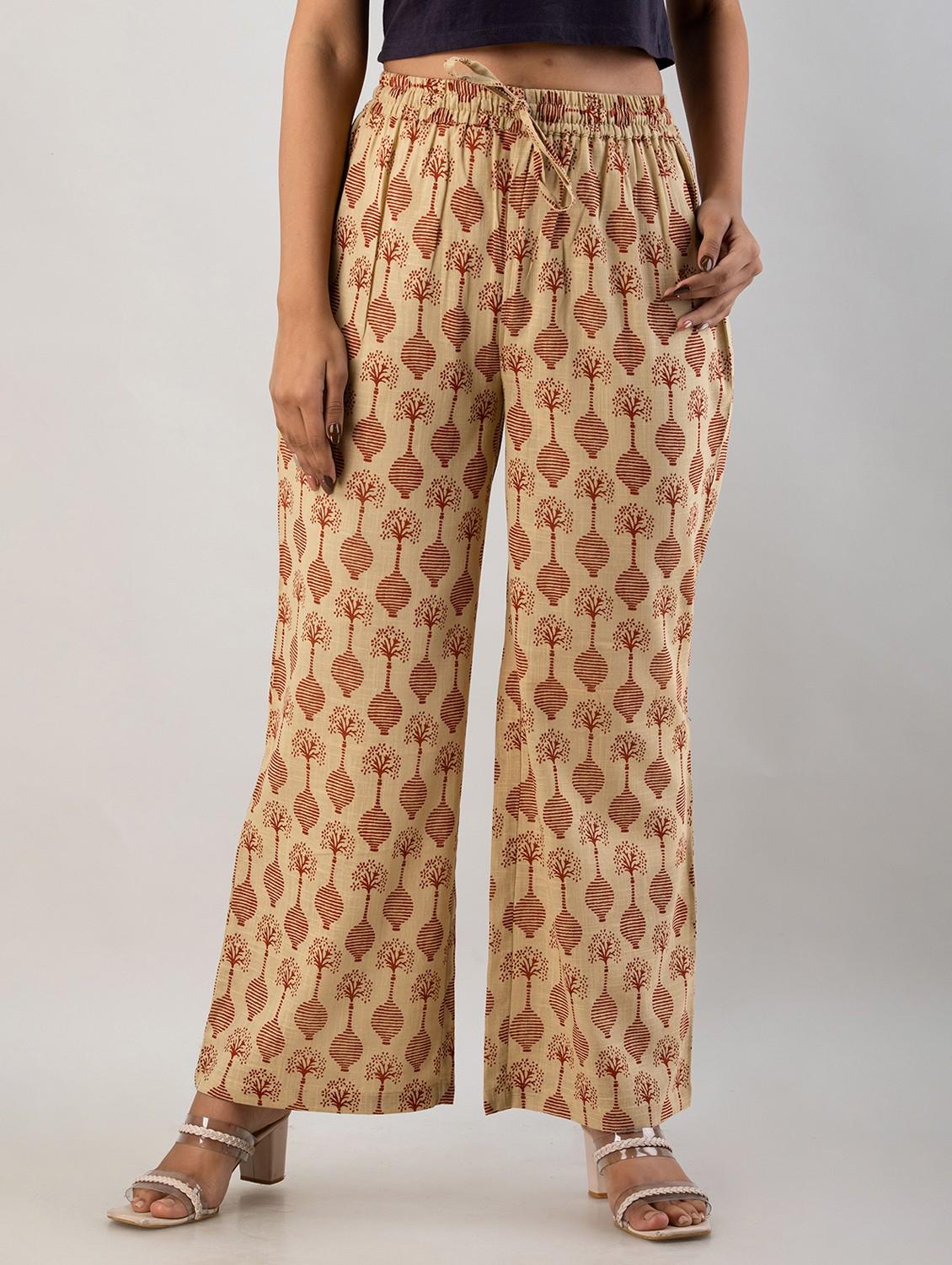 printed wide leg trouser - 19847201 - Zoom Image - 0