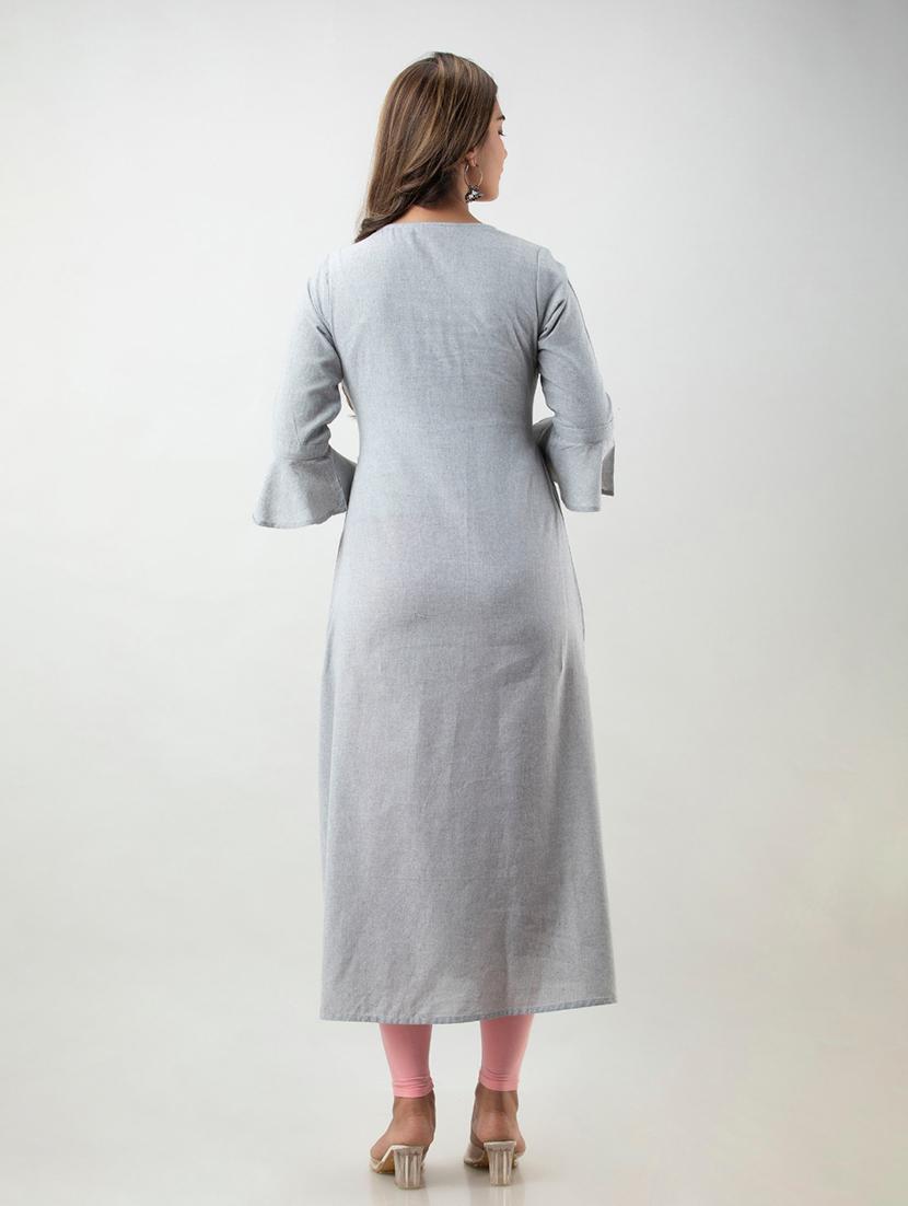 women's flared kurta - 19847219 - Standard Image - 2