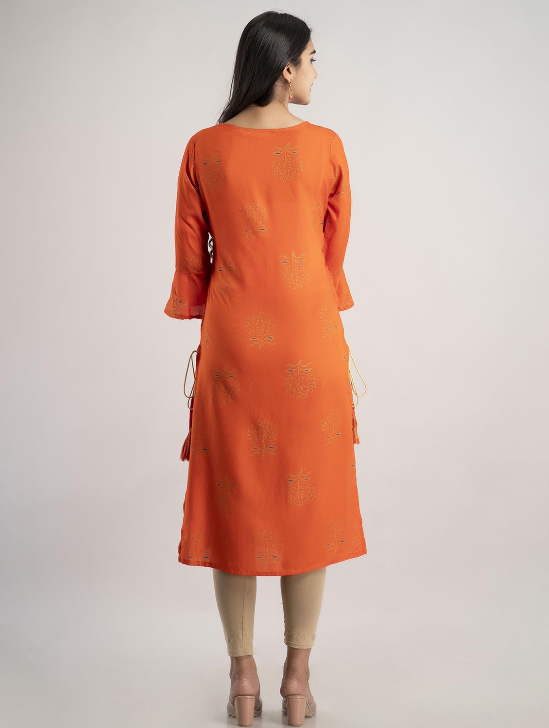 women's straight kurta - 19847228 - Standard Image - 2