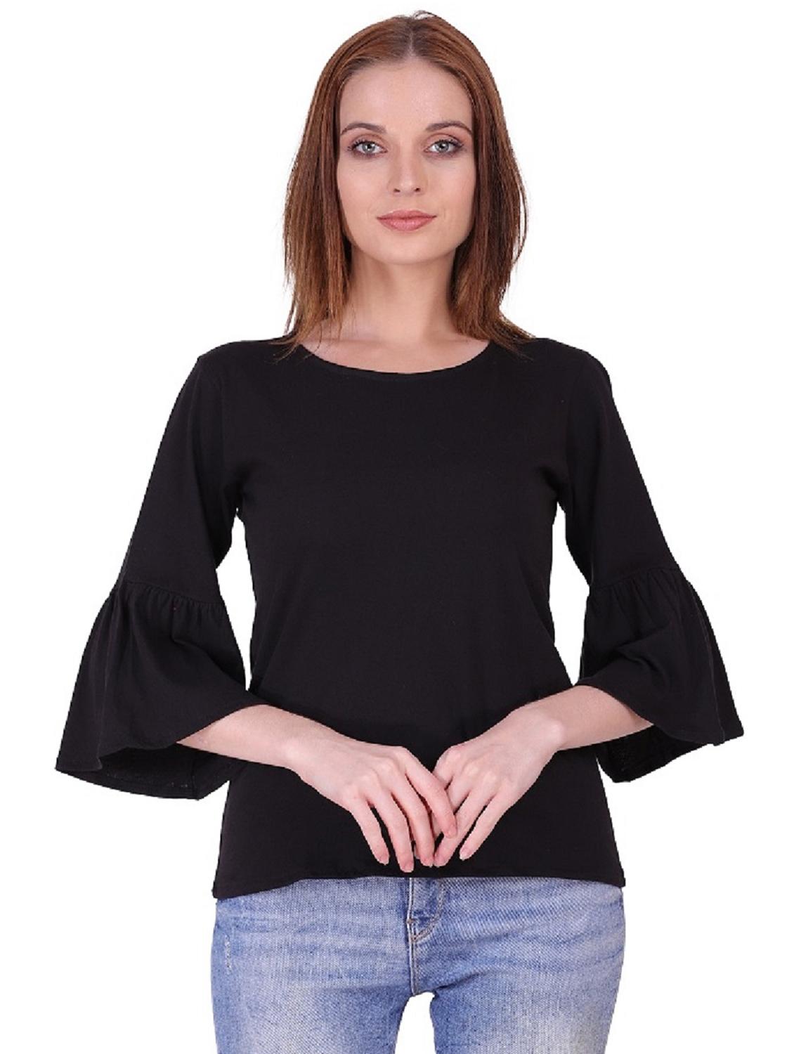 women's straight round neck top - 19848285 - Zoom Image - 0