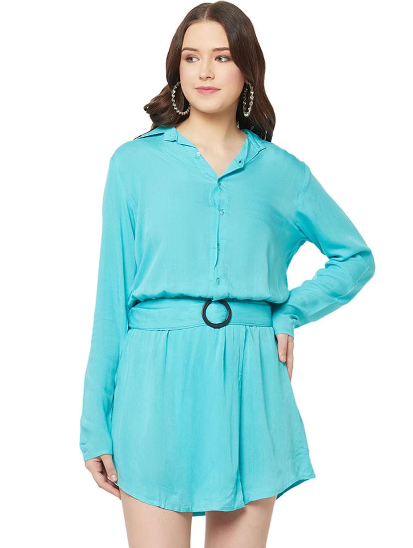 women's fit & flare solid dress