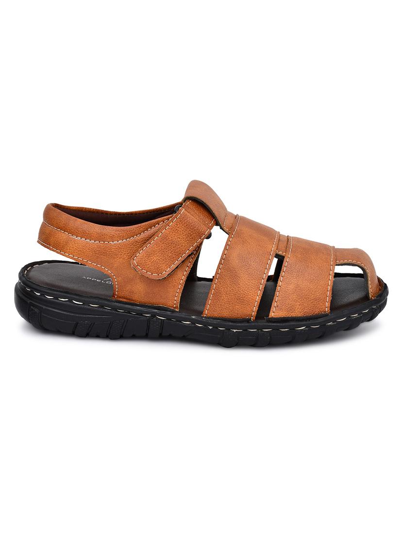 tan synthetic slip on sandal - 19848667 - Standard Image - 2