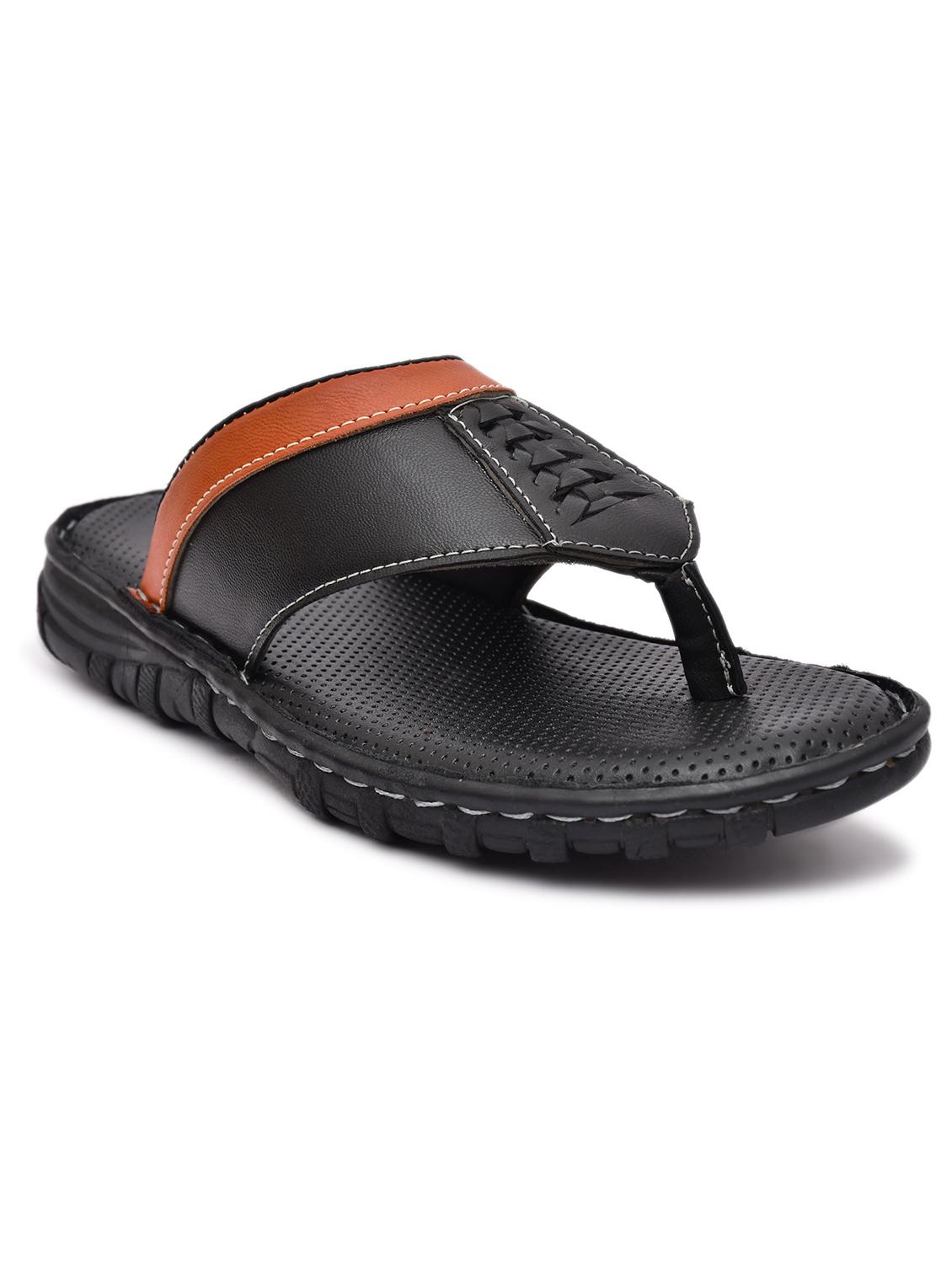 black synthetic slip on flip flop - 19848670 - Zoom Image - 0