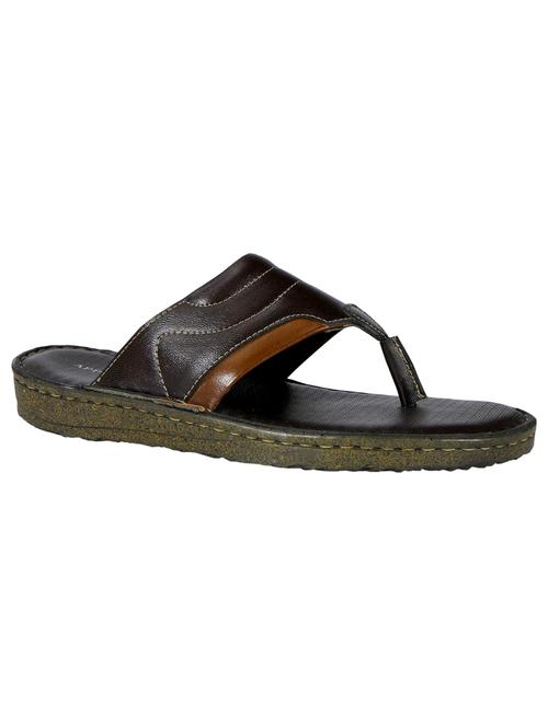 brown synthetic slip on flip flop - 19848676 -  Standard Image - 0