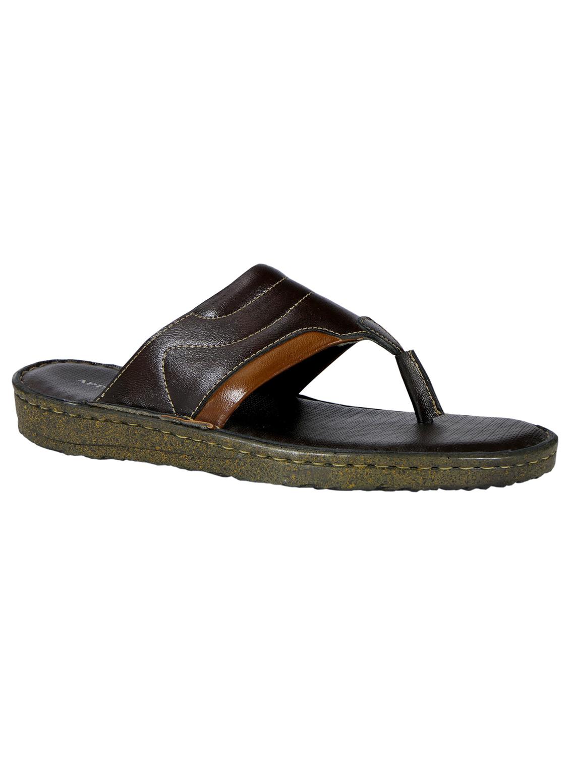 brown synthetic slip on flip flop - 19848676 -  Zoom Image - 0