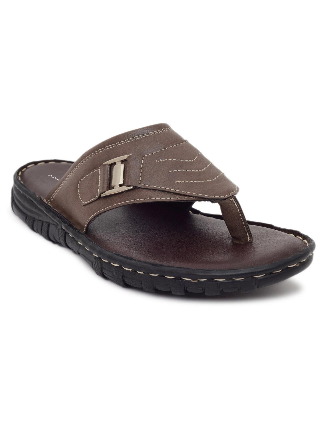 brown synthetic slip on flip flop - 19848683 - Zoom Image - 0