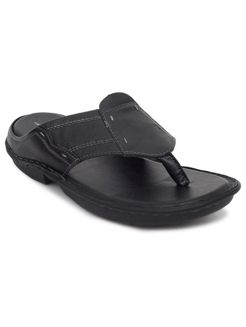 black synthetic slip on flip flop - 19848712 - Standard Image - 0