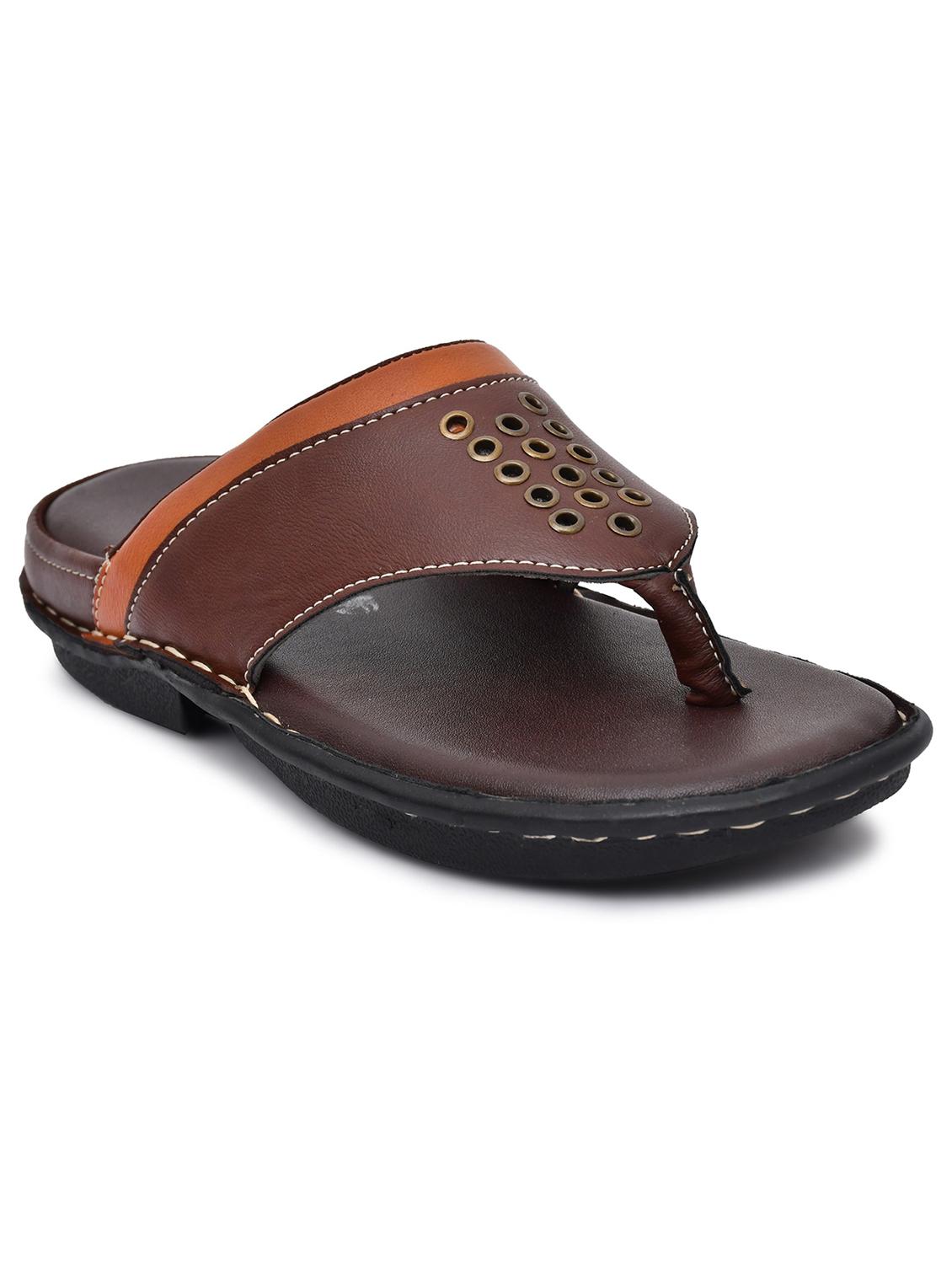 brown synthetic slip on flip flop - 19848729 - Zoom Image - 0