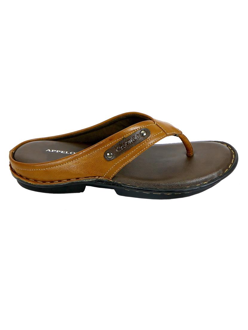 tan synthetic slip on sandals - 19848740 - Standard Image - 2