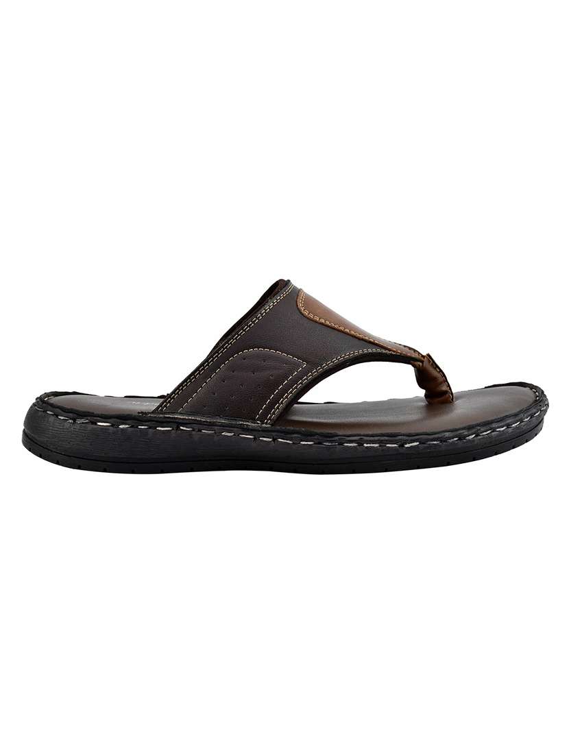 brown synthetic slip on flip flop - 19848754 -  Standard Image - 2
