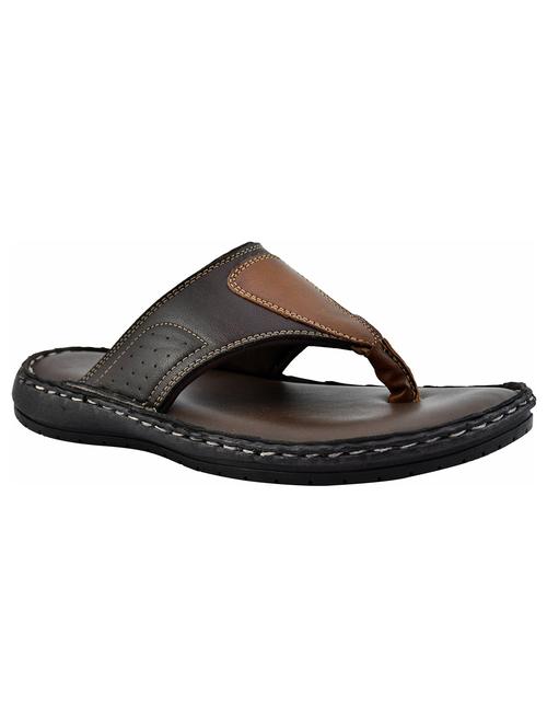 brown synthetic slip on flip flop - 19848803 -  Standard Image - 0