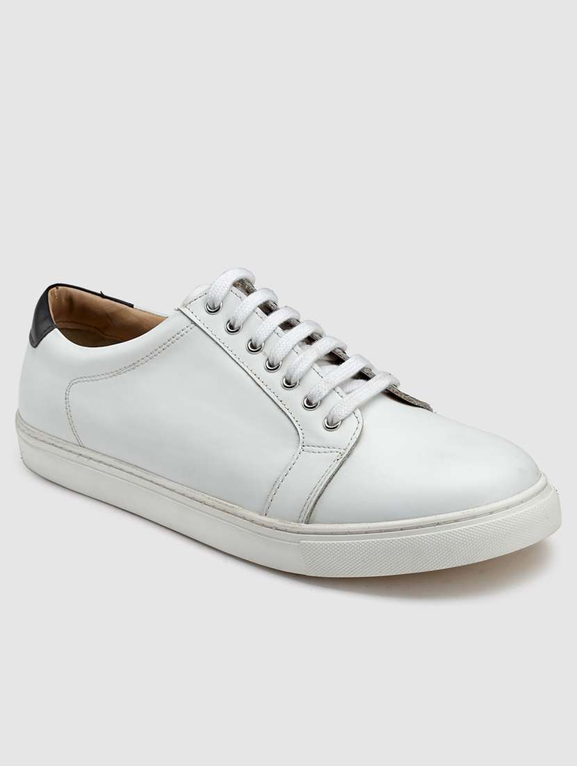 solid lace-up sneakers