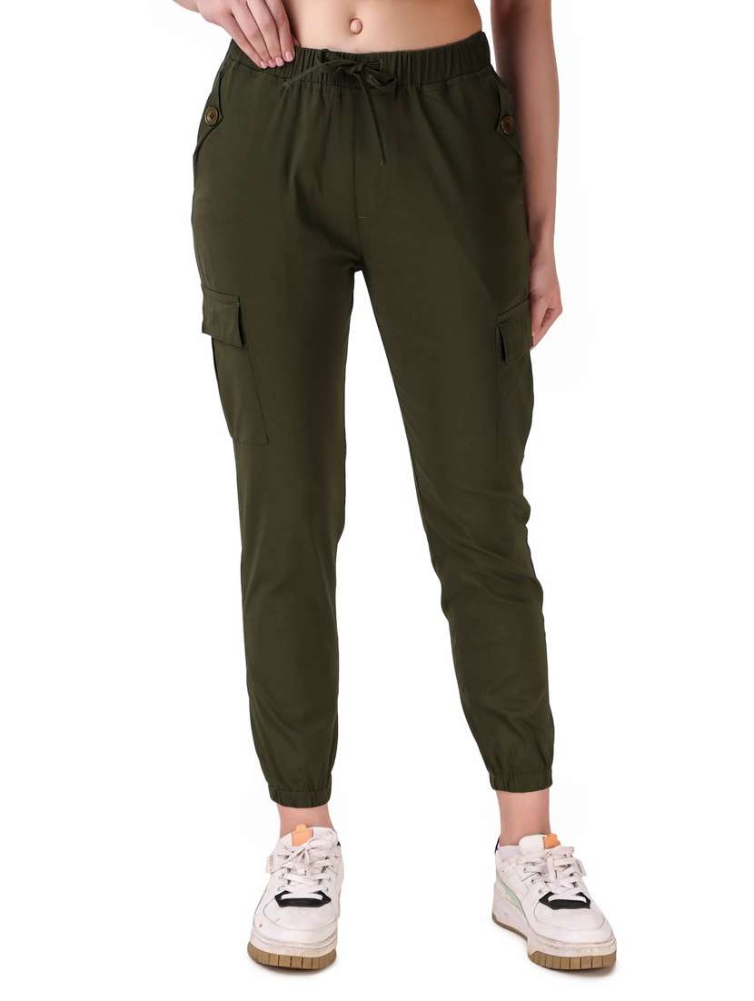 mid rise solid jogger - 19850176 -  Standard Image - 2