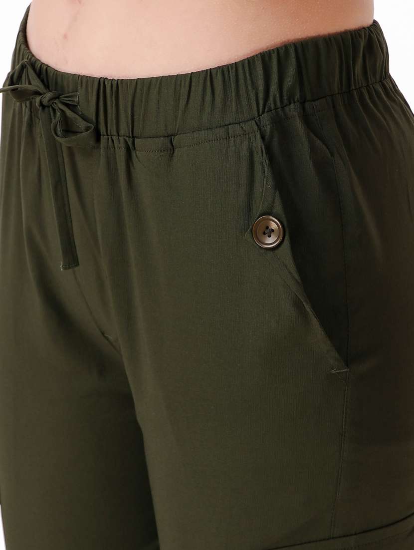 mid rise solid jogger - 19850176 -  Standard Image - 7