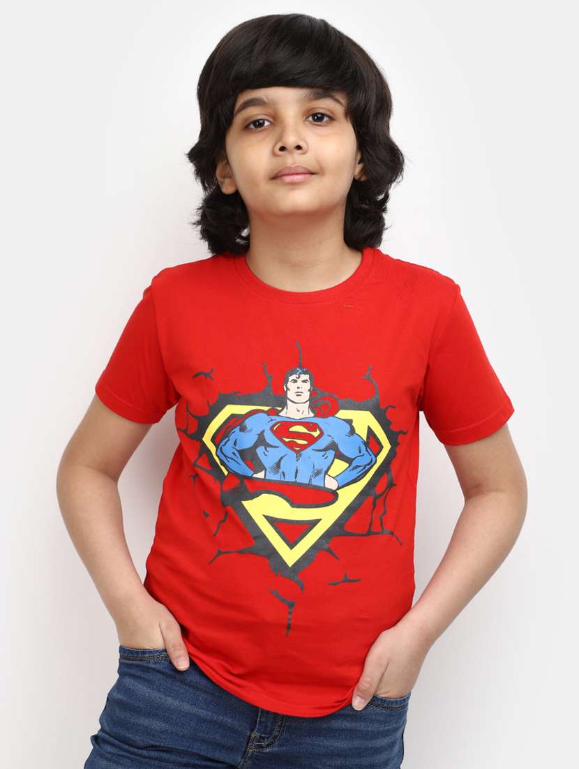 boys printed round neck t-shirt
