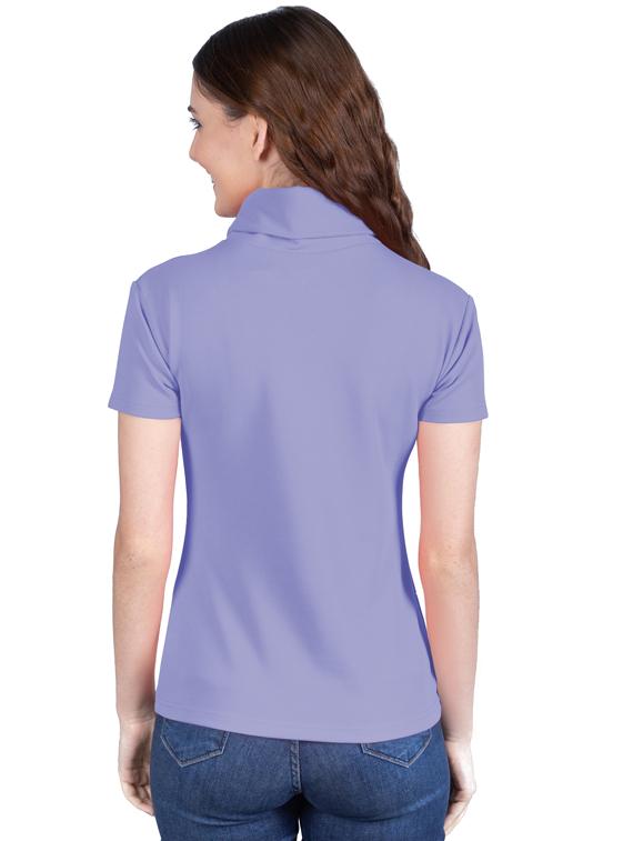 women's straight high neck top - 19851236 - Standard Image - 2
