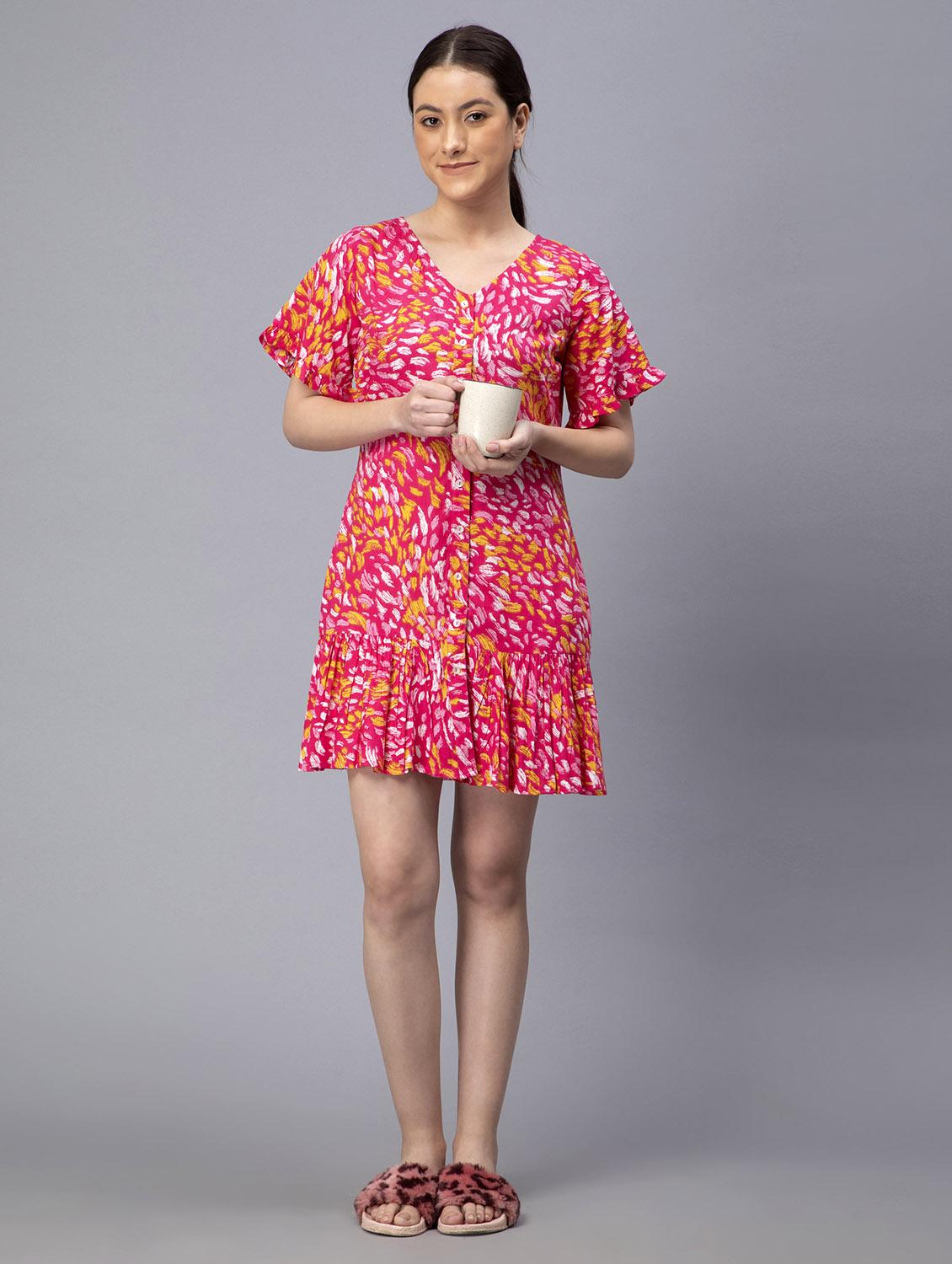 women's tiered dress tie & dye dress - 19853041 -  Zoom Image - 0