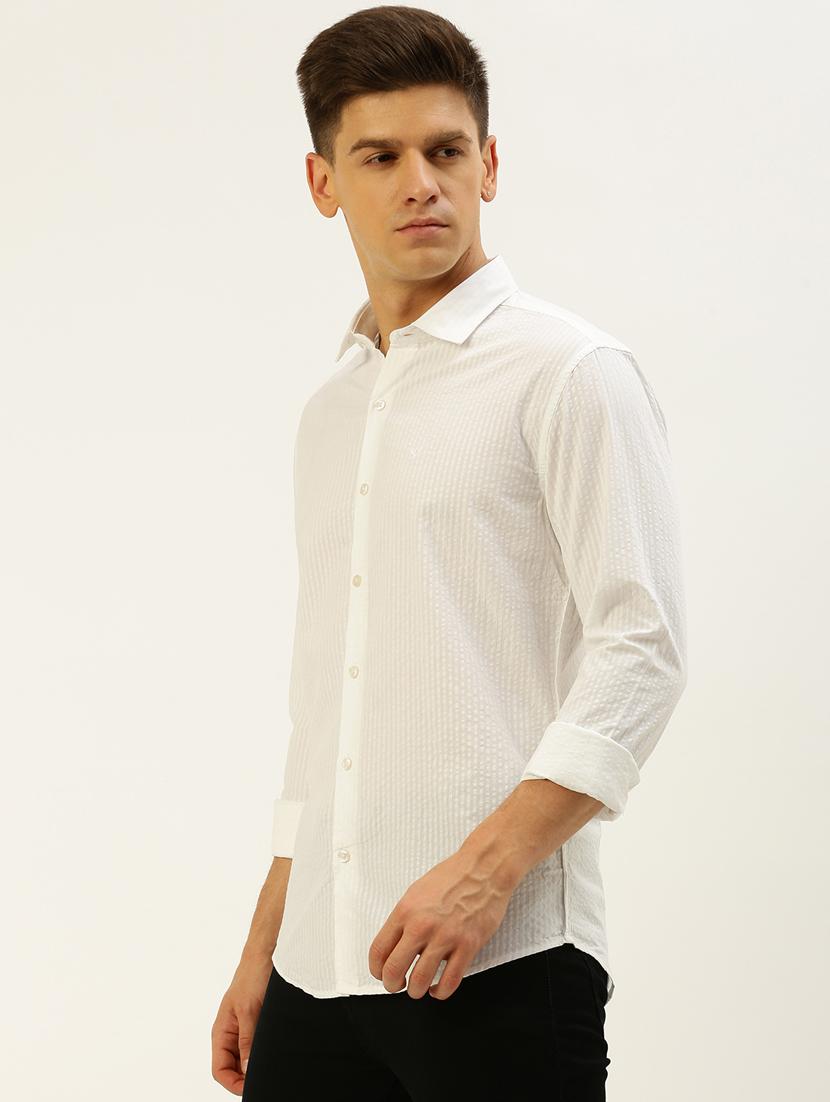 white cotton casual shirt - 19855944 - Standard Image - 2