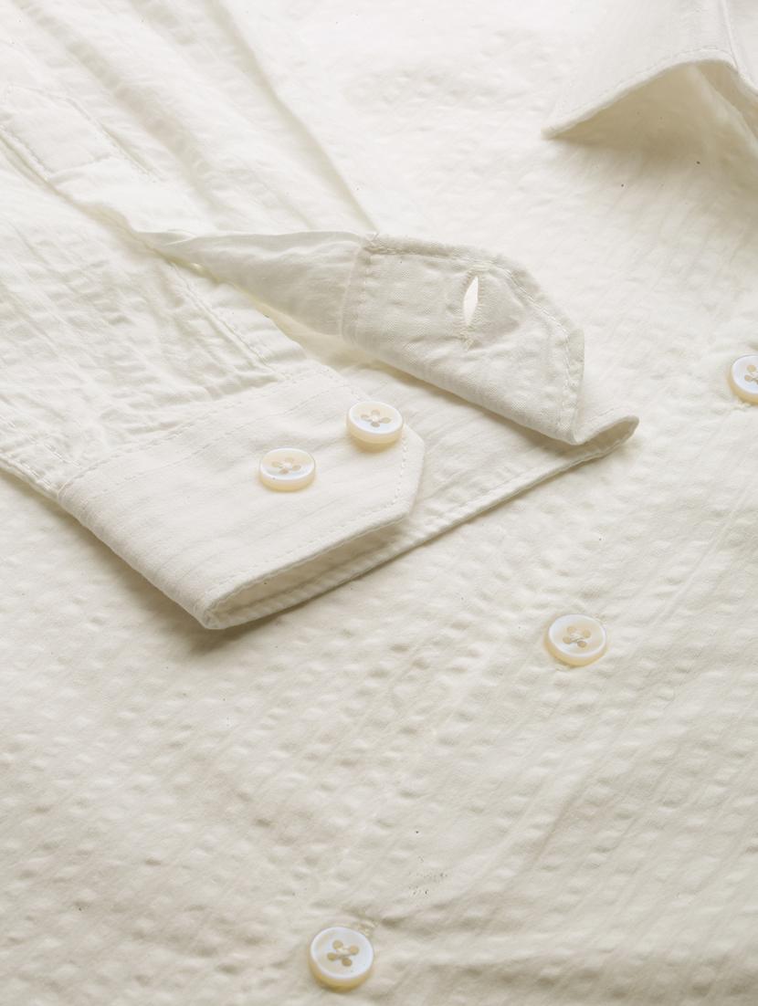 white cotton casual shirt - 19855944 - Standard Image - 7