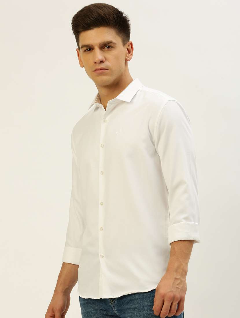 white cotton casual shirt - 19855951 -  Standard Image - 2