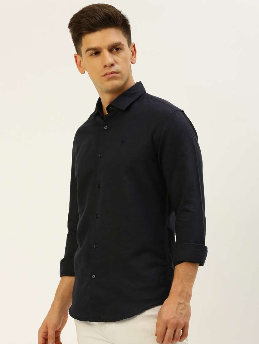 mens solid casual shirt - 19855958 - Standard Image - 2