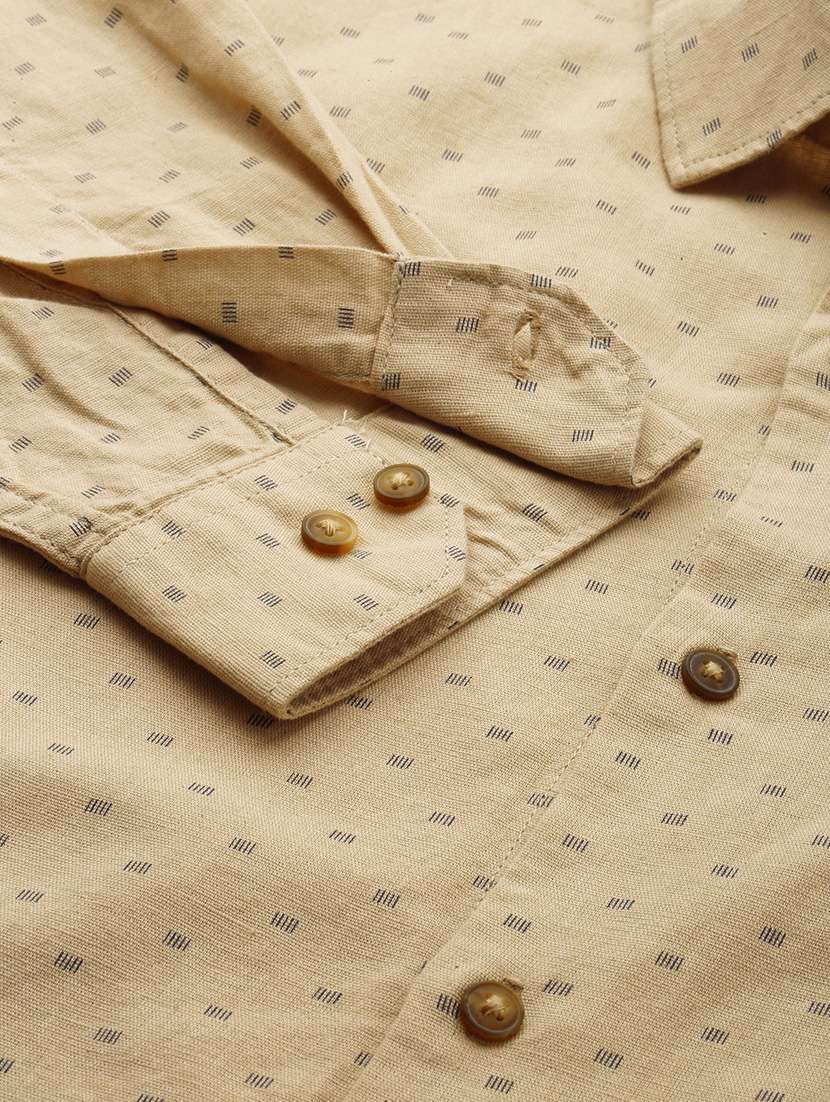 mens micro print casual shirt - 19855968 -  Standard Image - 7
