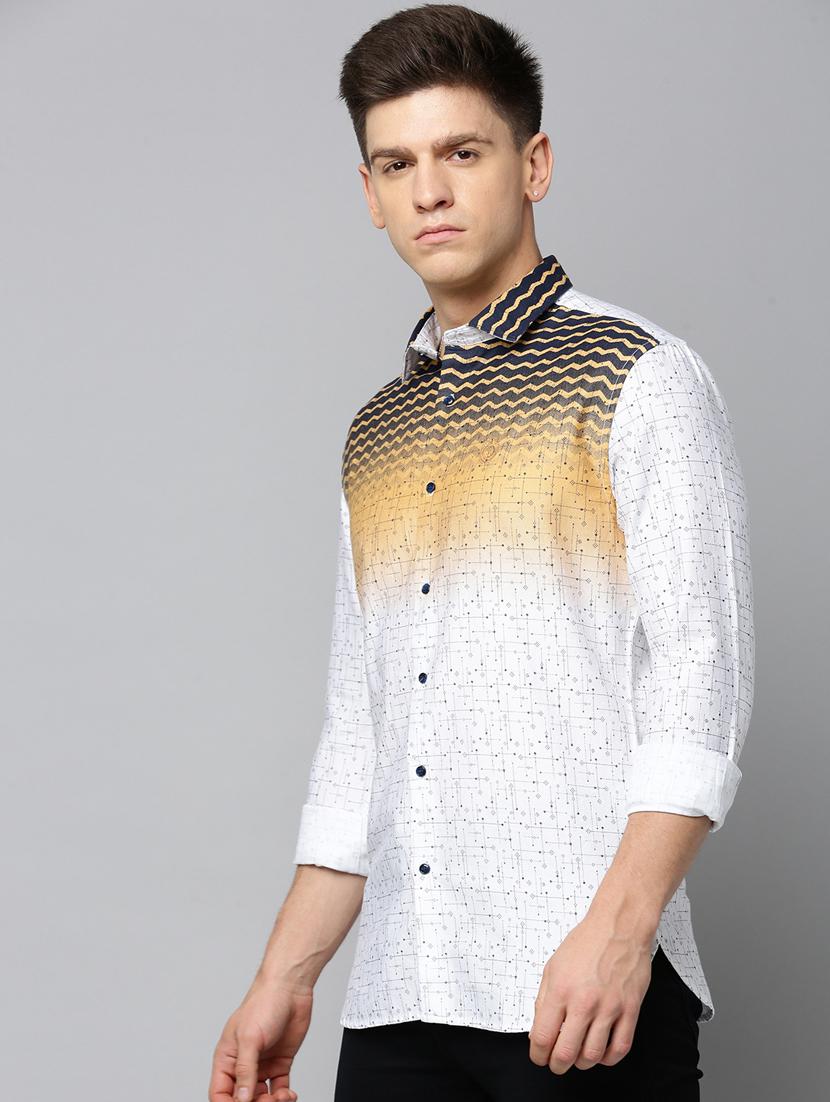 mens printed casual shirt - 19855976 - Standard Image - 2