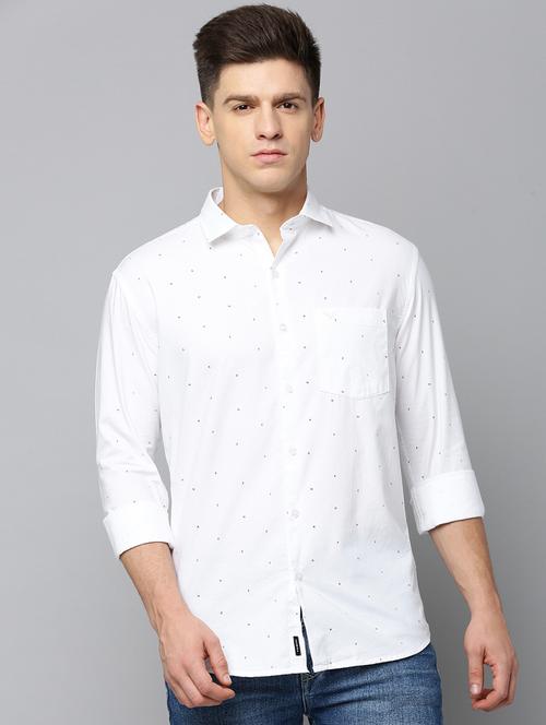 white cotton casual shirt - 19855998 - Standard Image - 0