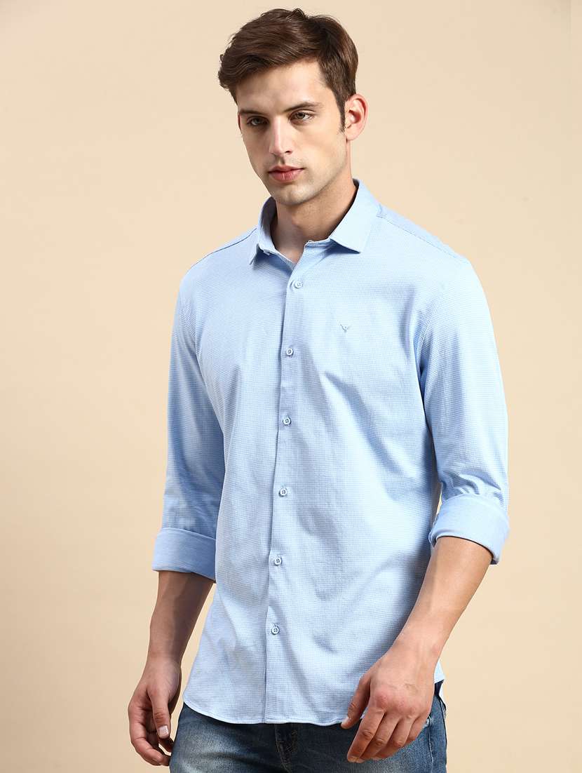 mens self design casual shirt - 19856021 -  Standard Image - 2